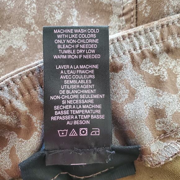 Slim-Sation By Multiples Straight Leg Leopard Print Pants Size 12 - Picture 8 of 8